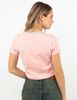 Polera Crop Con Estampado Mujer Icono