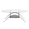 Mesa de Centro Home Mobili Oval Silver