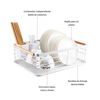 Secaplatos Escurridor Simplit 1 Nivel Acero Inoxidable Blanco
