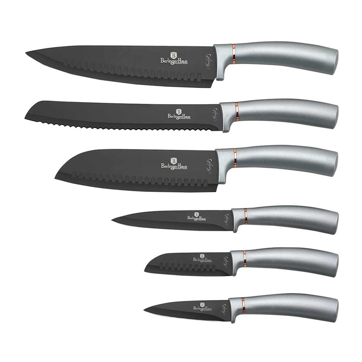 Set de Cuchillos Berlinger Haus 6 Piezas Gris