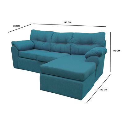 Imagen 2 del producto Sofá Modular Muebles MYM Alta 4 Cuerpos Turquesa