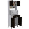 Mueble para Microondas Tuhome Kitchen 60 Blanco-Wengue
