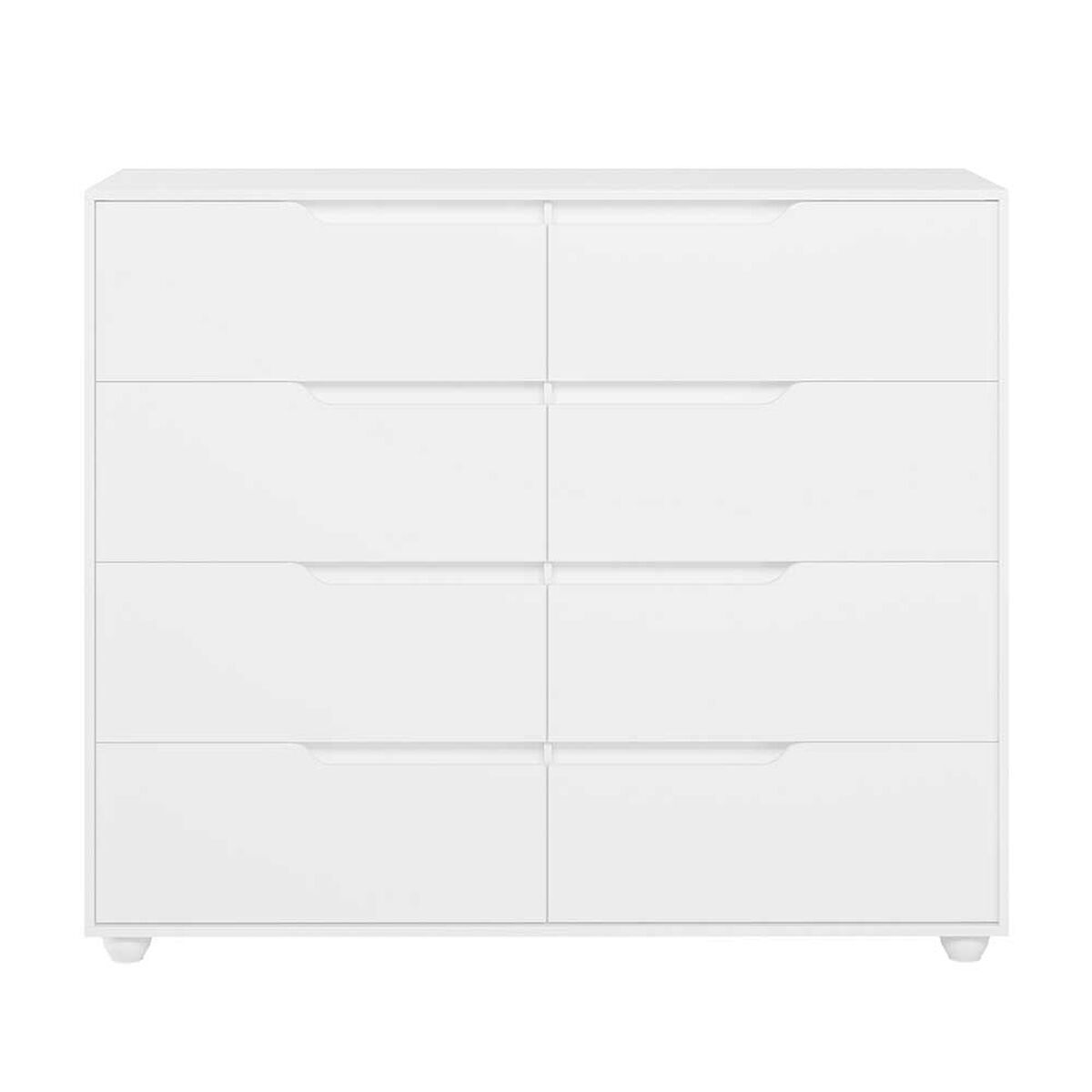 C&oacute;moda Vekkahome Doble Evo 8 Cajones Blanco