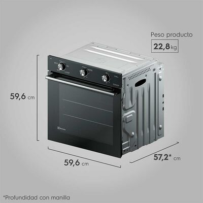 Imagen 2 del producto Horno Empotrable OE8EL 80 lts.