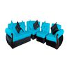 Modular Diseño A&M Home Madison Derecho 5 Cuerpos Negro Calipso