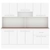Mueble de Cocina Vekkahome White 1 Caj&oacute;n 12 Puertas Caf&eacute;