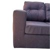 Juego de Living Kea Nize Sofá 3 Cuerpos + Dos Pouf Tela  Café