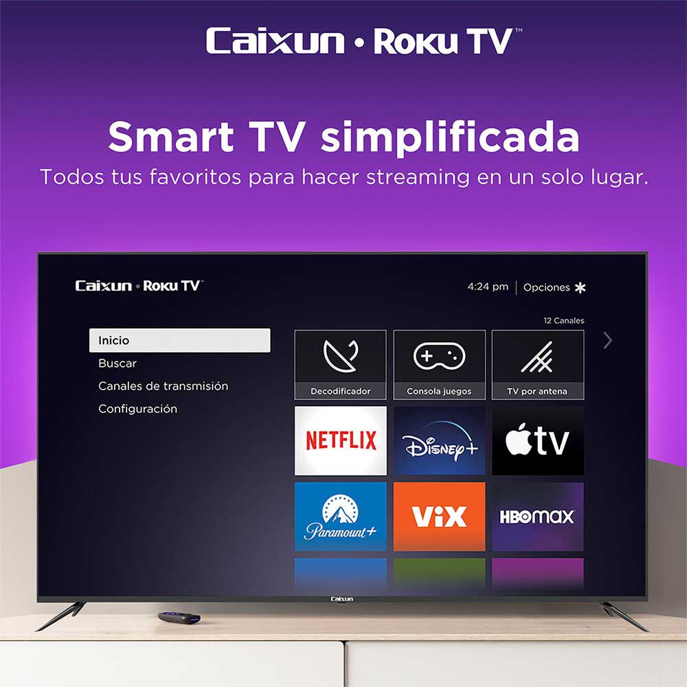 Combo Panel TV Home Mobili Caramelo Hasta 43