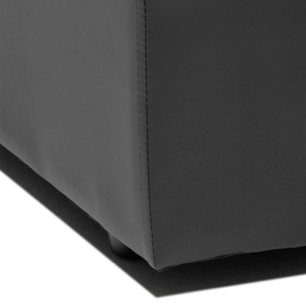 Sof&aacute; Cabsur Milan 3 Cuerpos PU Negro