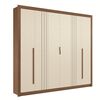 Closet Altavision Miletto 6 Puertas 3 Cajones Caf&eacute; Blanco