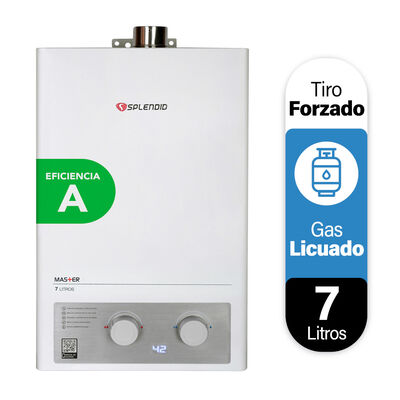 Imagen 1 del producto Calefont tiro forzado Splendid 7LTNGL Gas Licuado 7 Litros/min