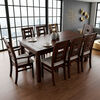 Juego de Comedor Muebles Hema Sevilla 6 Sillas 2 Sitiales Chocolate