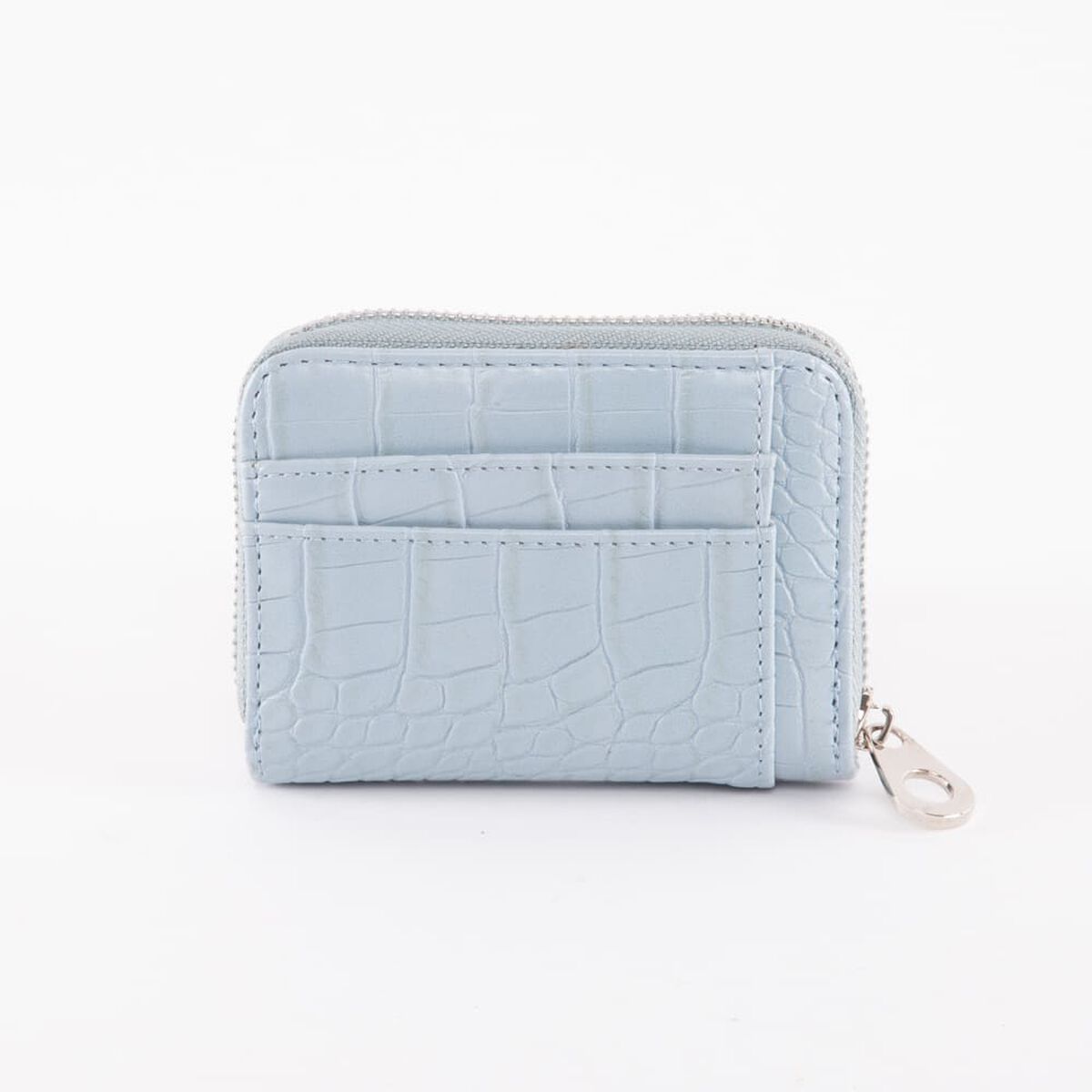Billetera Piton Celeste Eco Cuero Mujer Portman Club