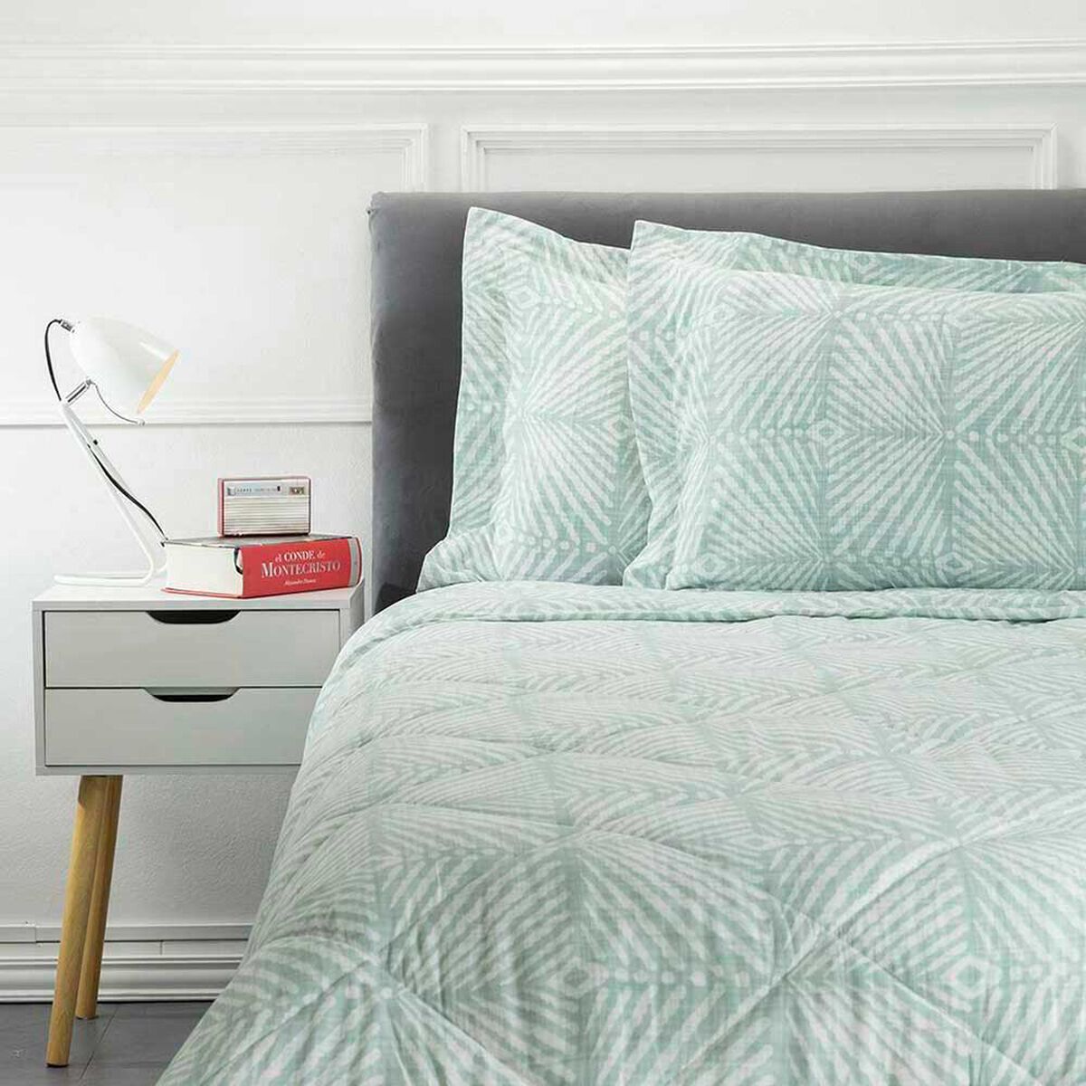 Plum&oacute;n Estampado Casanova 1,5 Plazas Garden