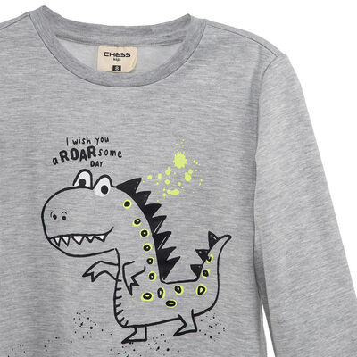 Imagen 2 del producto Pijama Niño Chess Gris