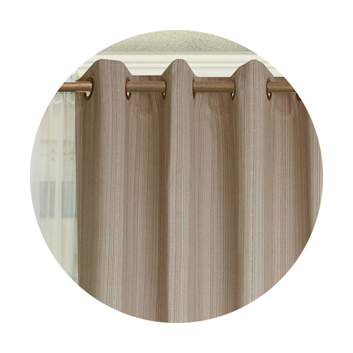 Combo Cortinas Doral Emilia 220 x 140 cm Beige