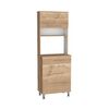 Mueble Microondas Tuhome Kitchen60 4 Puertas 1 Cajón Duna Blanco