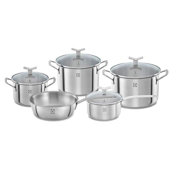 Batería de Cocina Acero Inoxidable Electrolux 9 Piezas