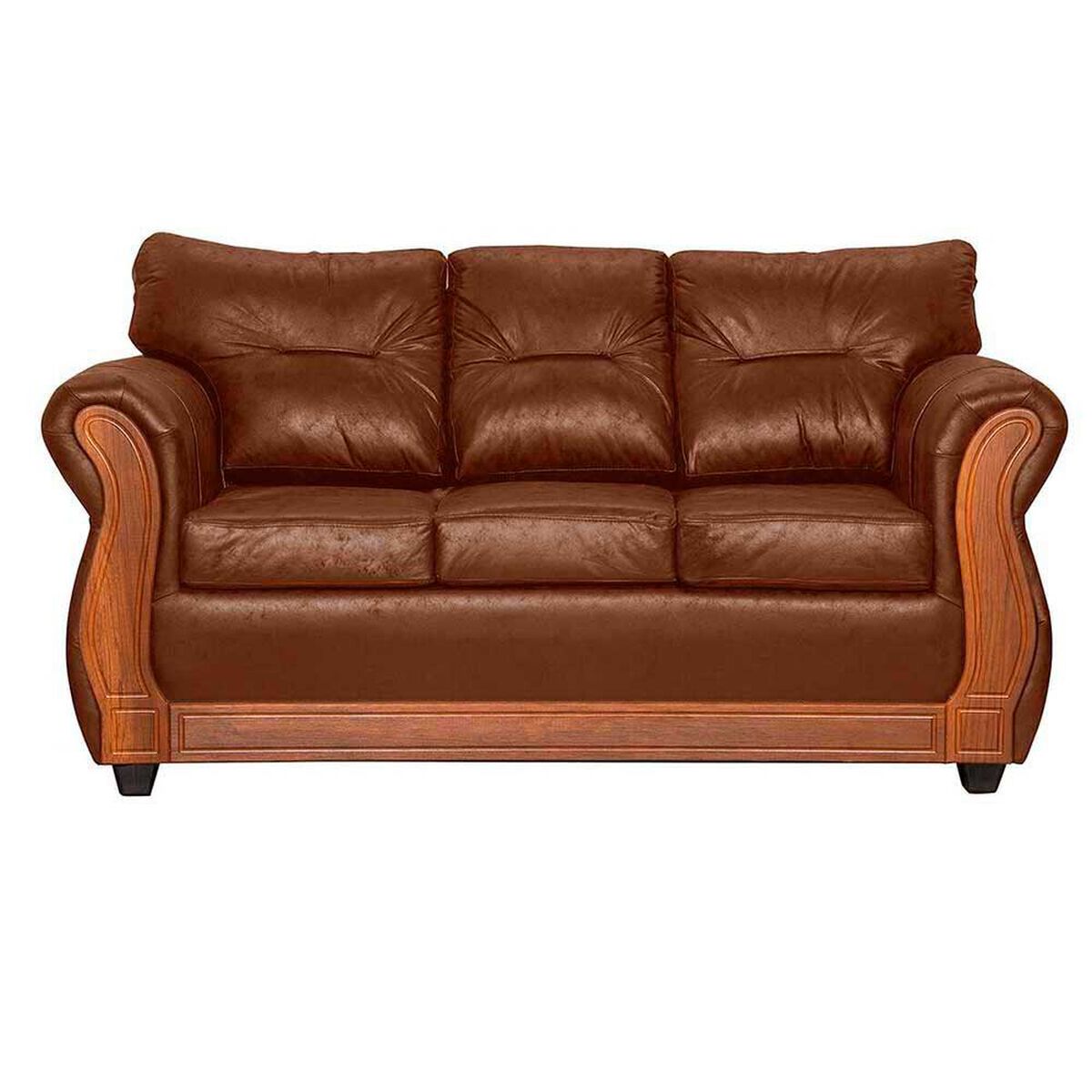 Sof&aacute; Black Factory Toronto 3 Cuerpos Terracota