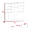 2 Estantes 2 Puertas + Estante 4 Repisas TuHome Home Blanco