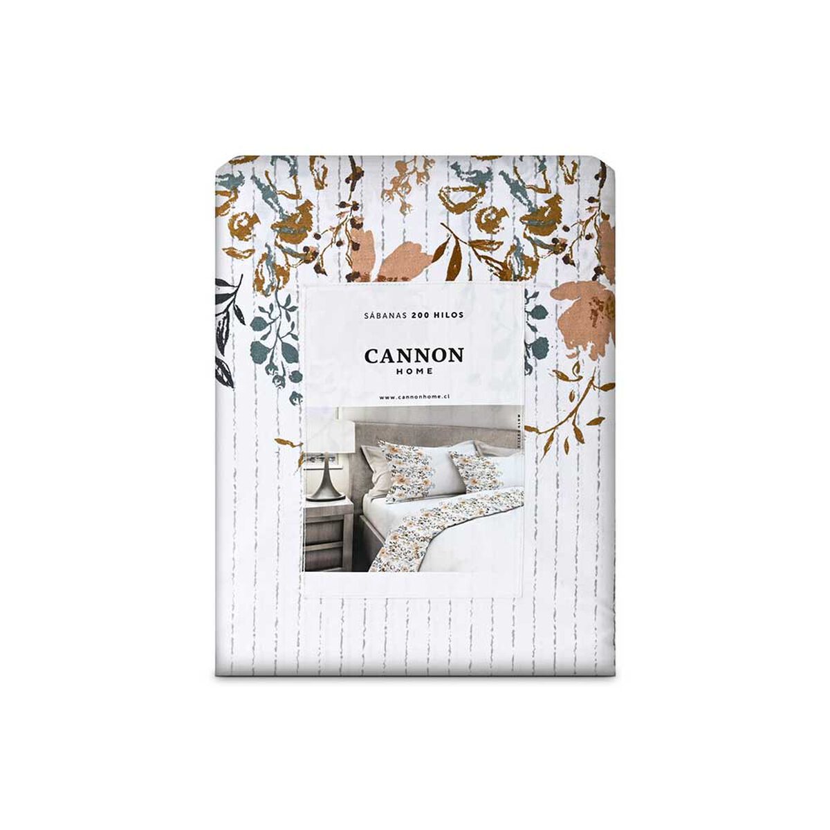 Juego de S&aacute;banas Estampado Cannon 200 Hilos King Glow