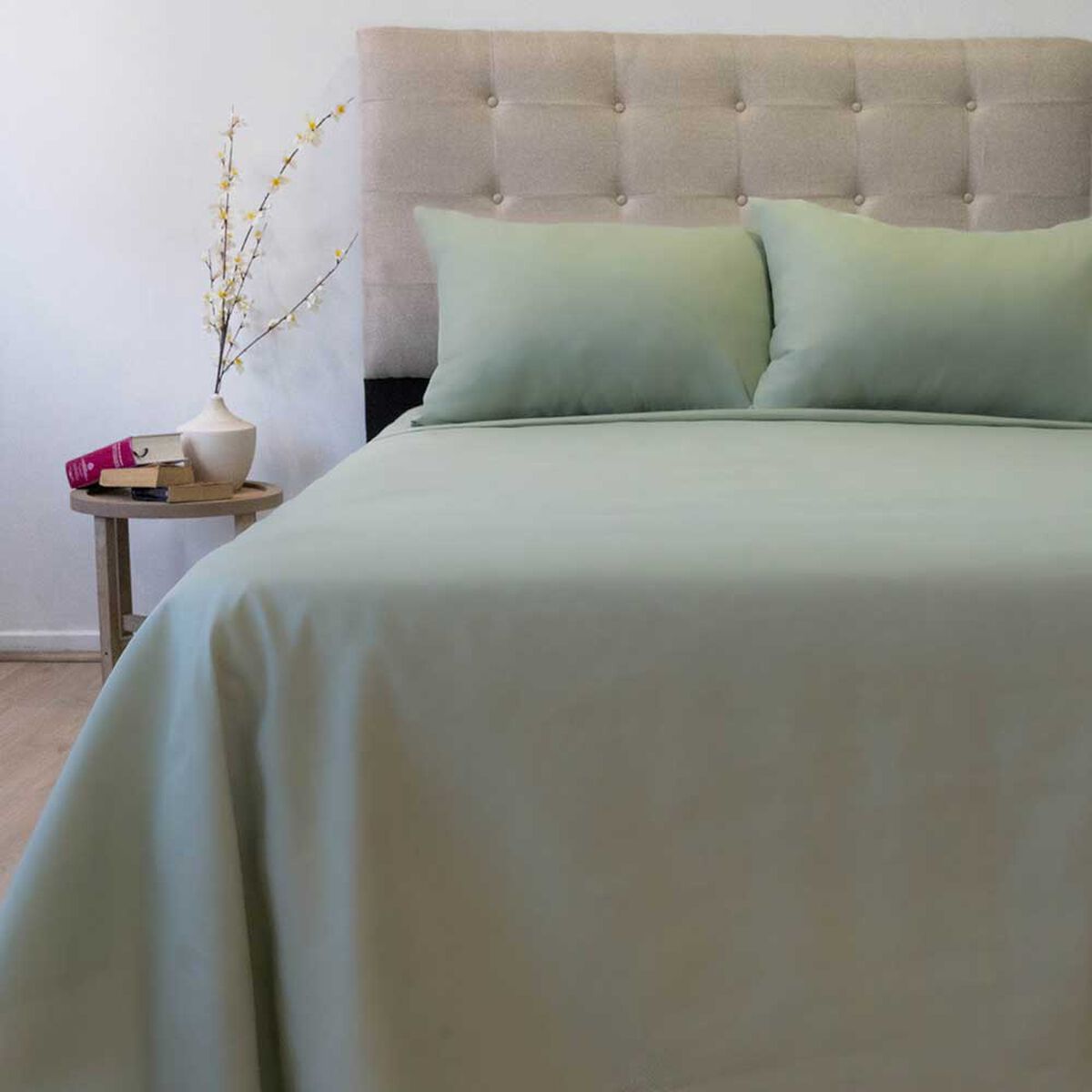 Juego de S&aacute;banas Doral King Lisas 210 Hilos Verde