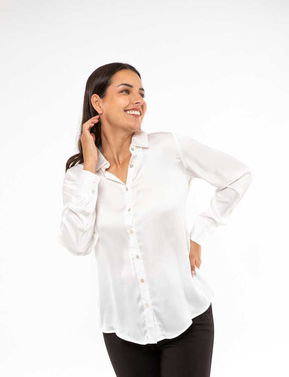 Blusas Blancas Camisetas Carolina Herrera Mujer Rebajas Blusa Lisa