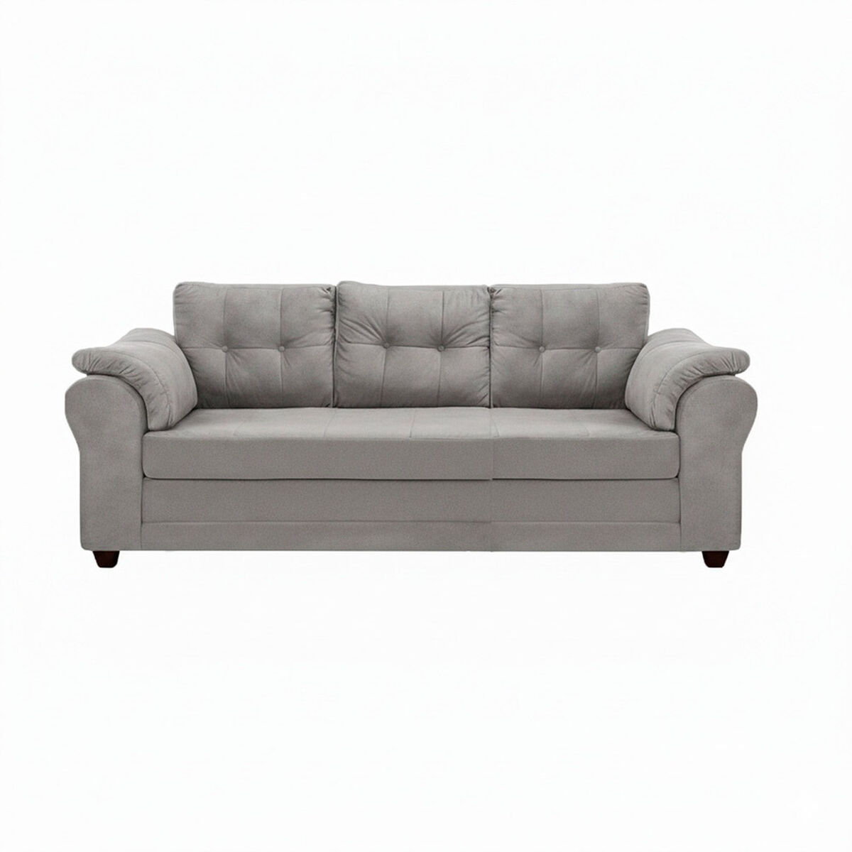 Sof&aacute; Muebles MPR Mercury 3 Cuerpos Felpa Gris