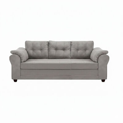 Sof&aacute; Muebles MPR Mercury 3 Cuerpos Felpa Gris