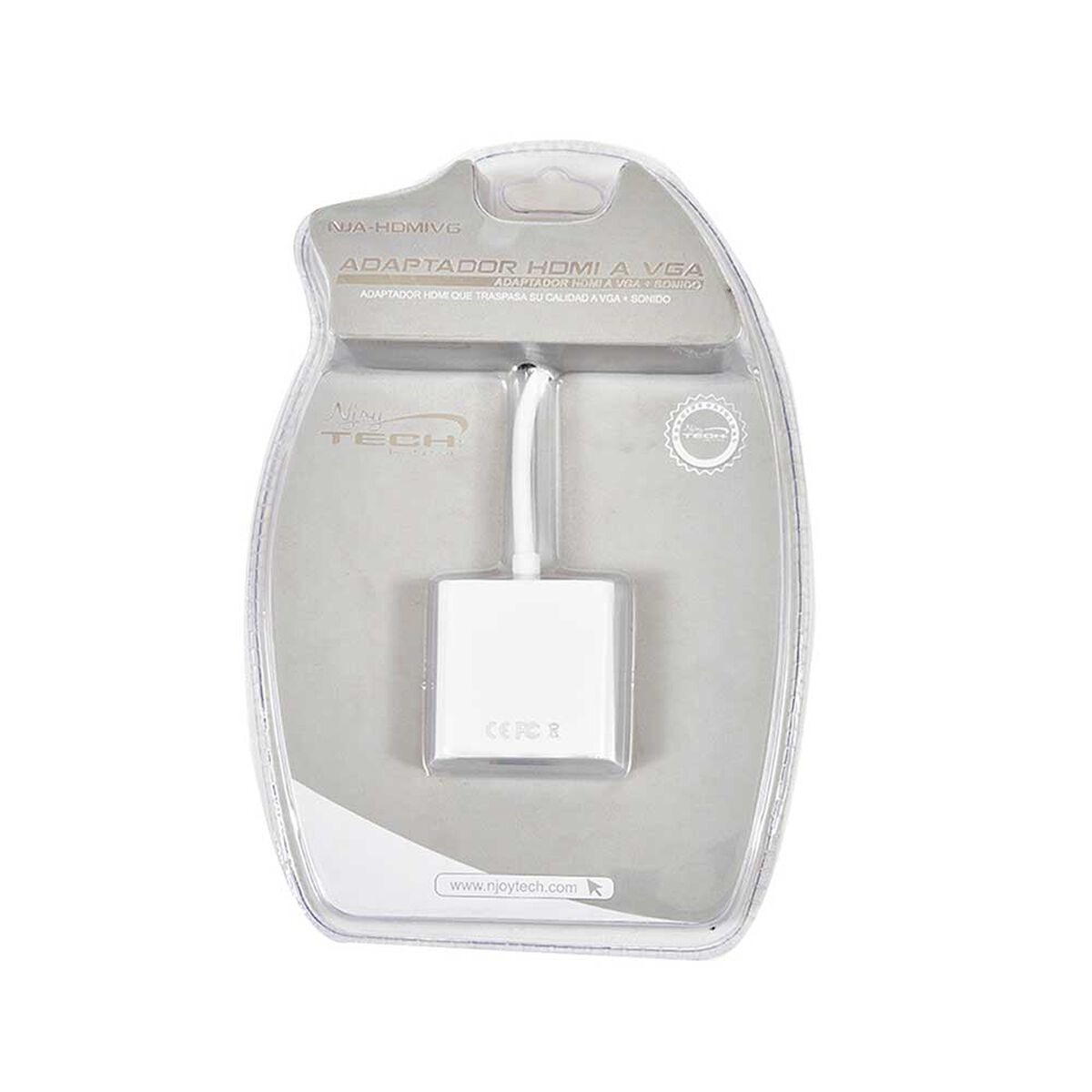 Adaptador HDMI-VGA Njoytech NJA-HDMIVG Blanco