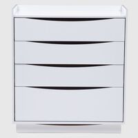 Cómoda Roca Jericó 4 Cajones Blanco