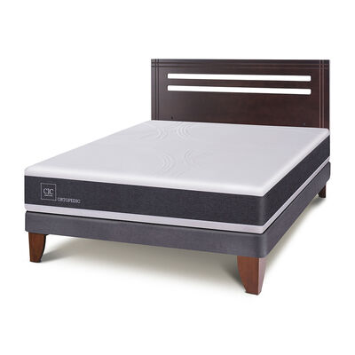 Imagen 2 del producto Cama Europea CIC 2 Plazas New Ortopedic + Respaldo