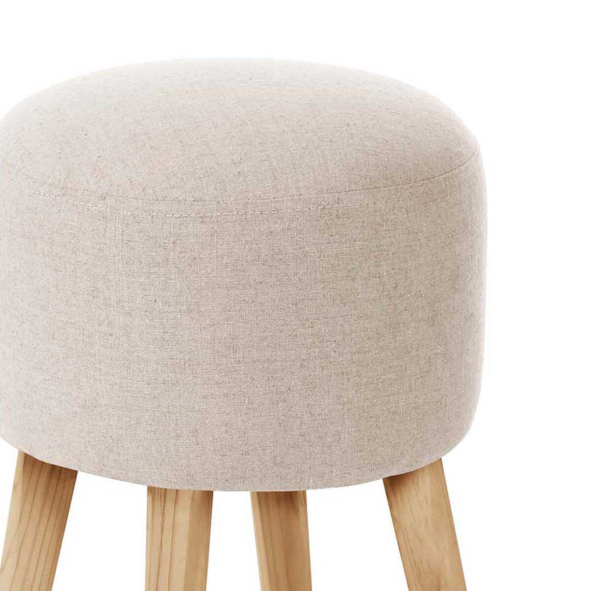 Pouf Latam Home Nantes Lino Blanco