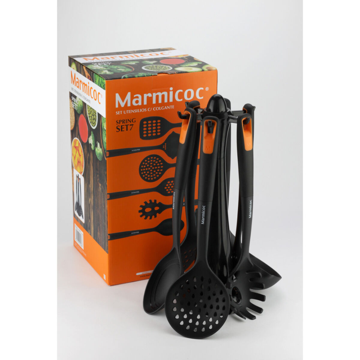 Set 7 Utensilios de Cocina Marmicoc Spring con Colgante