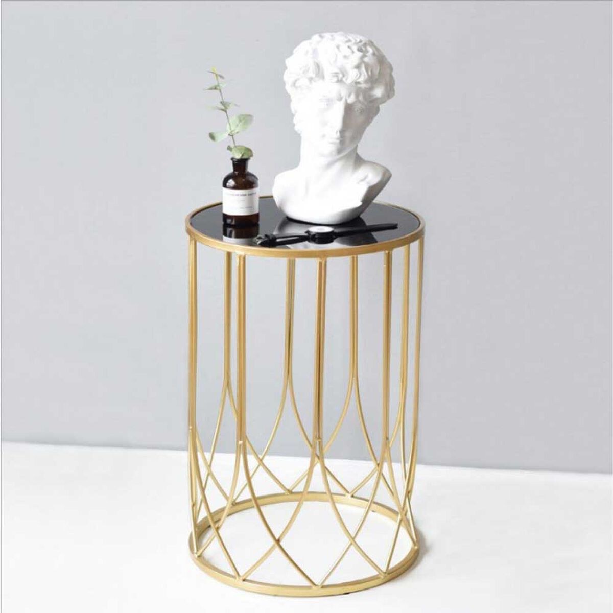 Set 2 Mesas de Vidrio Ankara Store T1010 Dorado