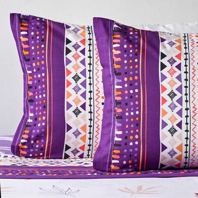 Imagen 2 del producto Juego de Sábanas Estampado American Family 144 Hilos King Lavander