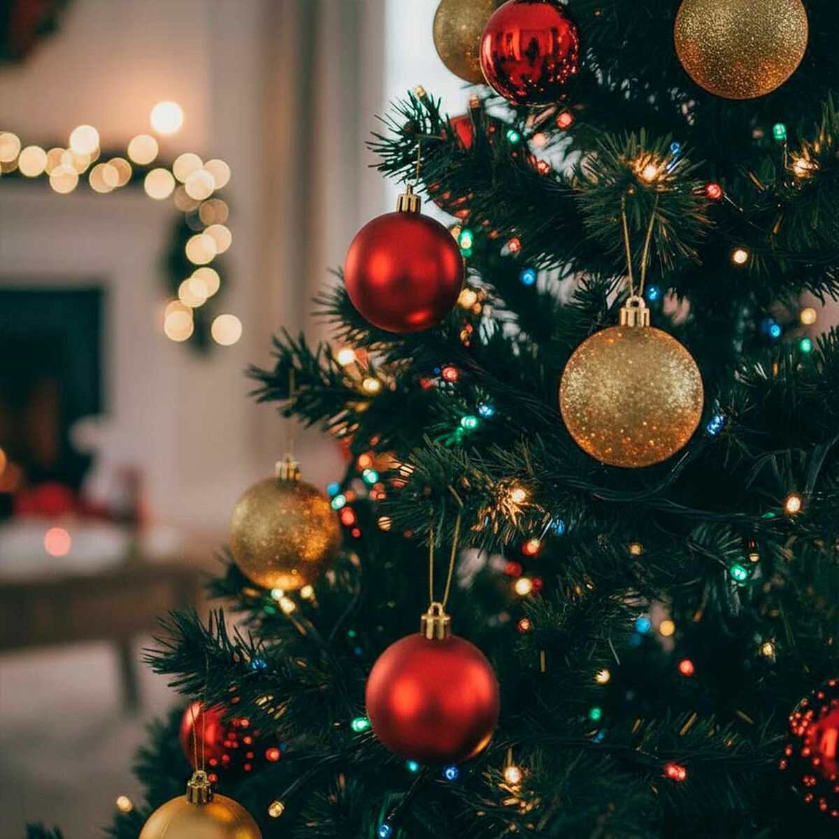 Set 100 Luces LED para Árbol de Navidad + 24 Esferas Casanova Multicolor