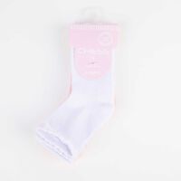 Pack 3 Calcetin Largo de Algodón Chess Baby Damasco, Rosado