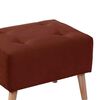 Pouf Latam Home Niza Tela Velvet Chocolate