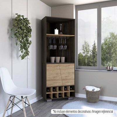 Imagen 1 del producto Bar Esquinero TuHome Fraktal 2 Puertas Habano Miel