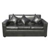 Juego de Living Almore Paris Sofá 3 Cuerpos + Dos Sillones 1 Cuerpo Negro