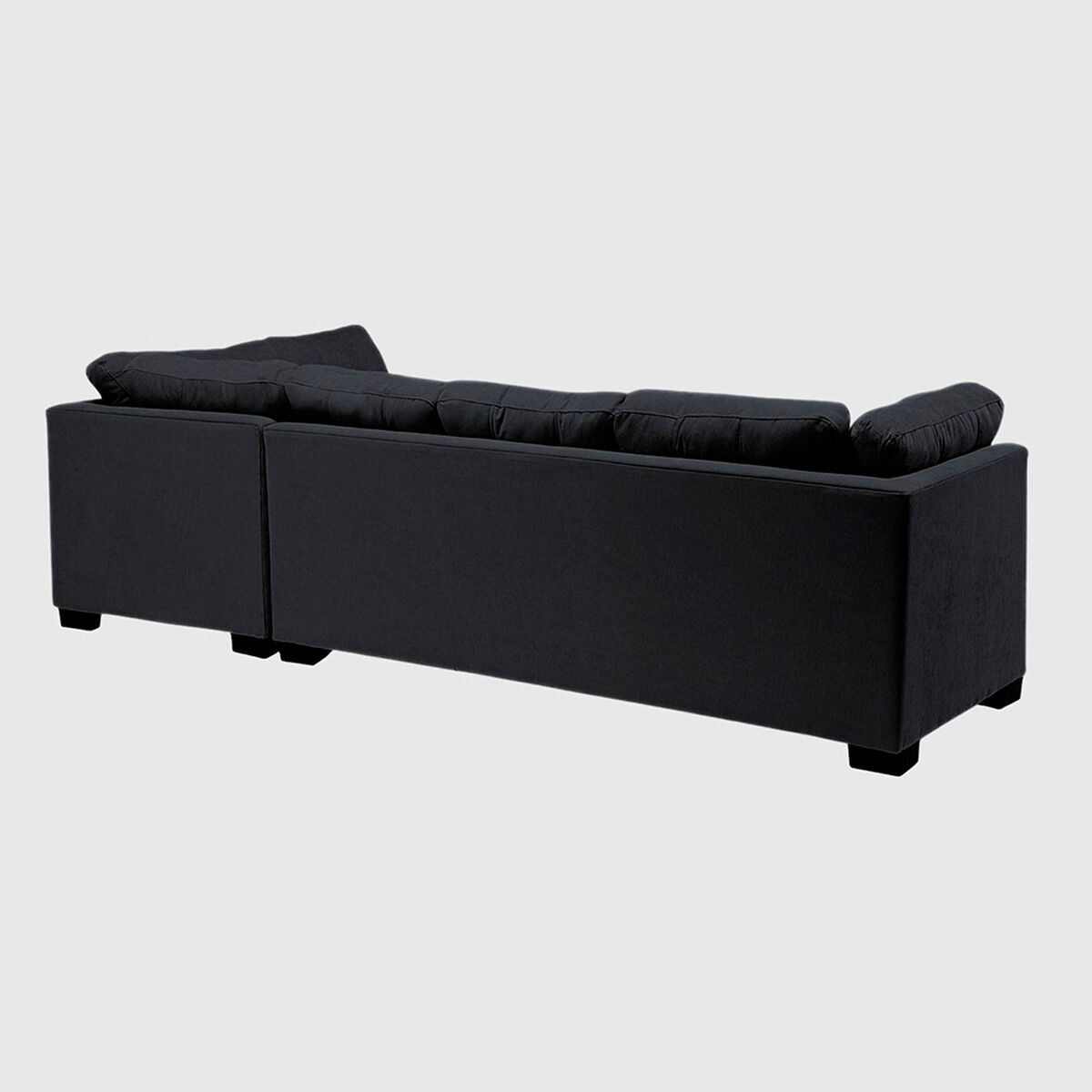 Seccional Derecho Muebles MPR Edimburgo 5 Cuerpos Negro