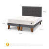 Cama Europea CIC Base Dividida 2 Plazas Cocopedic