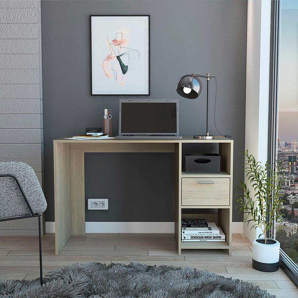 Escritorio TuHome Office 12 Rovere