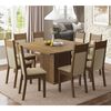 Juego de Comedor Vekkahome Clarice Morello 8 Sillas Café