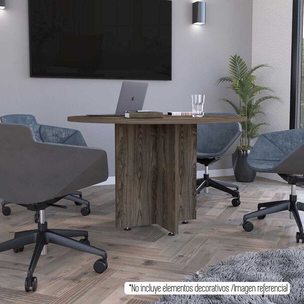 Escritorio TuHome Home Office Negro Soft Coñac