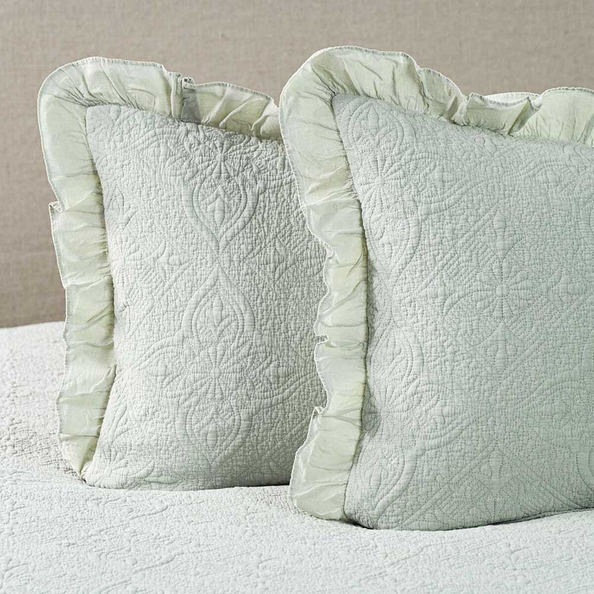 Quilt Royal Supreme 2 Plazas Ruffle Sage