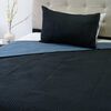 Quilt Doral 1,5 Plazas Negro Azul Origins