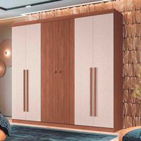 Clóset Onessta Buriti 6 Puertas 4 Cajones Jatoba Arena