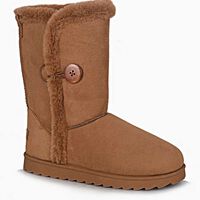 Botín Mujer Icono Camel, Negro